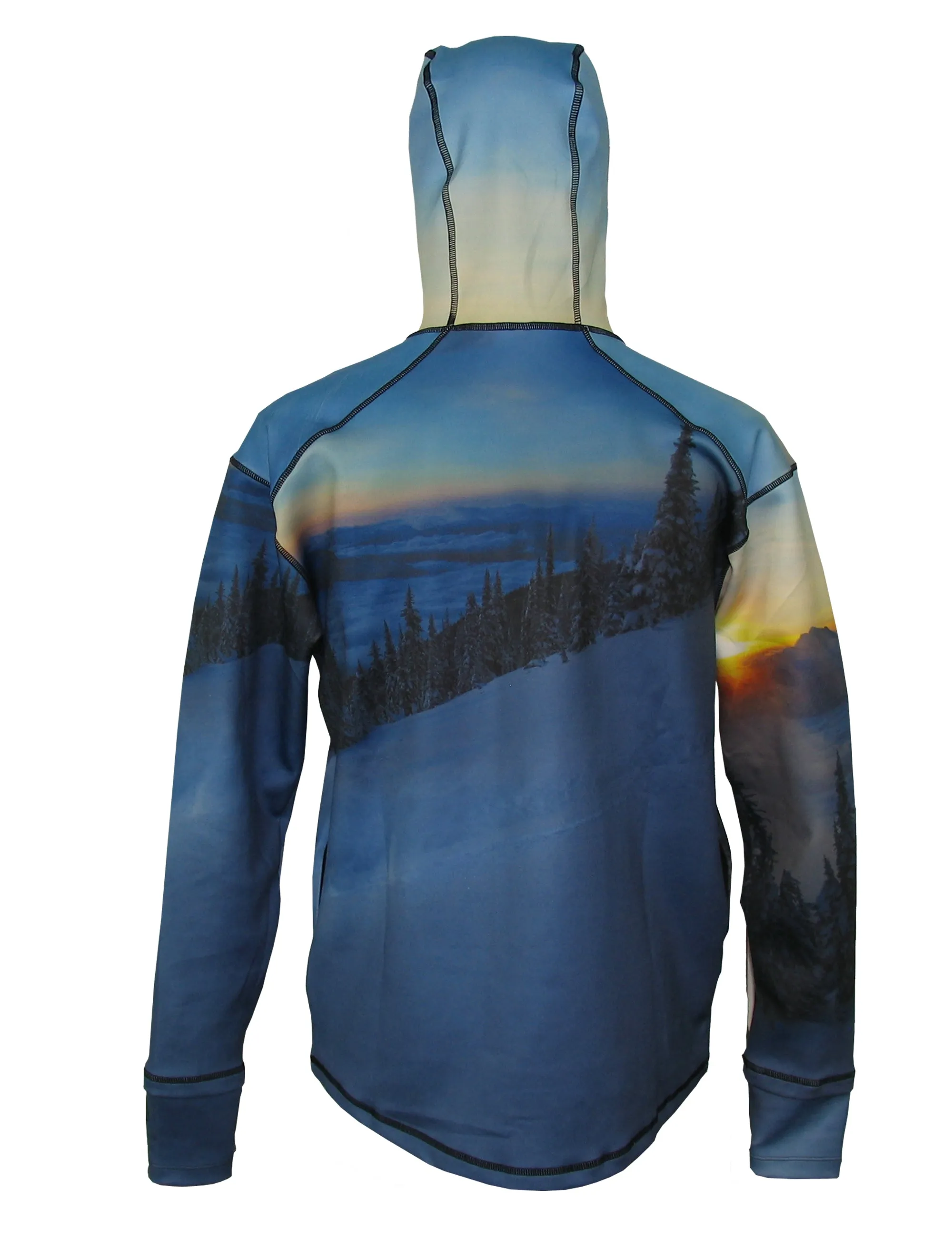 Above The Clouds Heavyweight 1/4-Zip FlexShell Mountain Hoodie