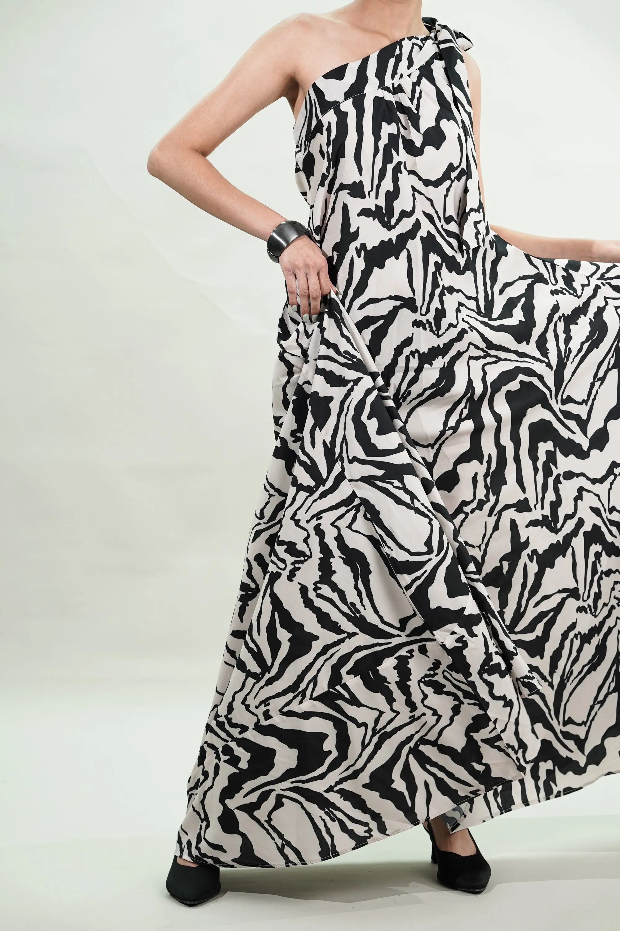 Achromatic Muse Maxi Dress