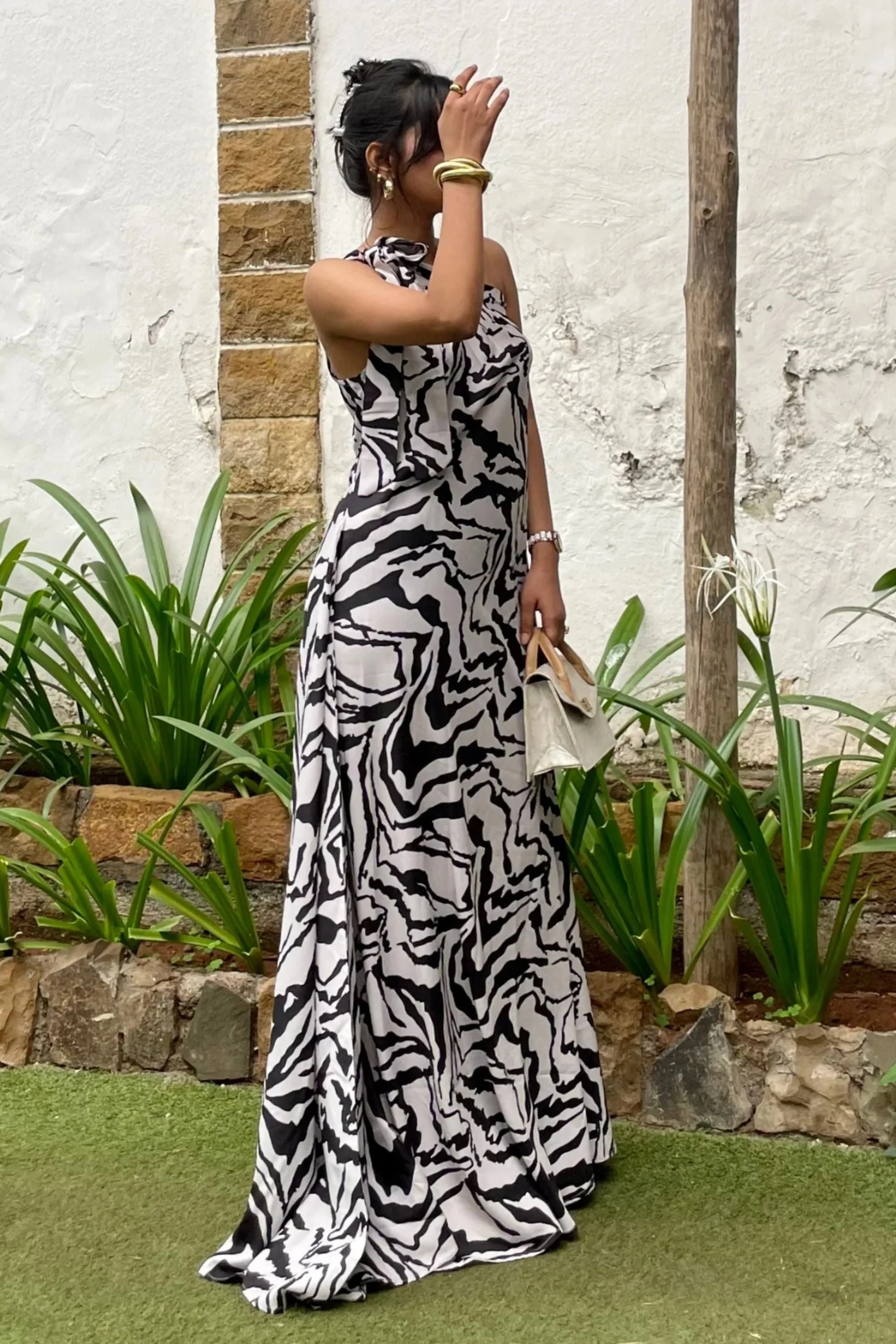 Achromatic Muse Maxi Dress