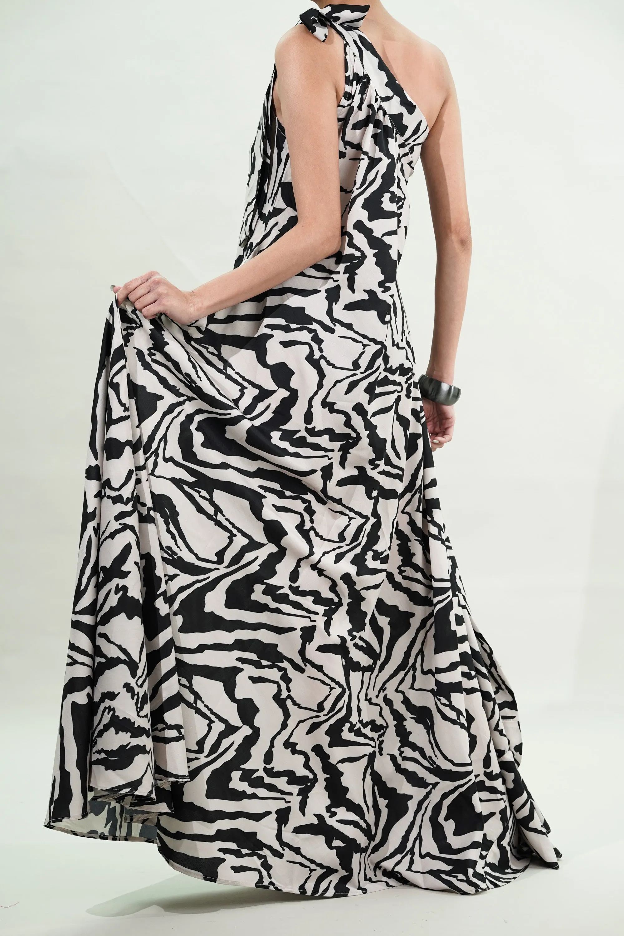 Achromatic Muse Maxi Dress