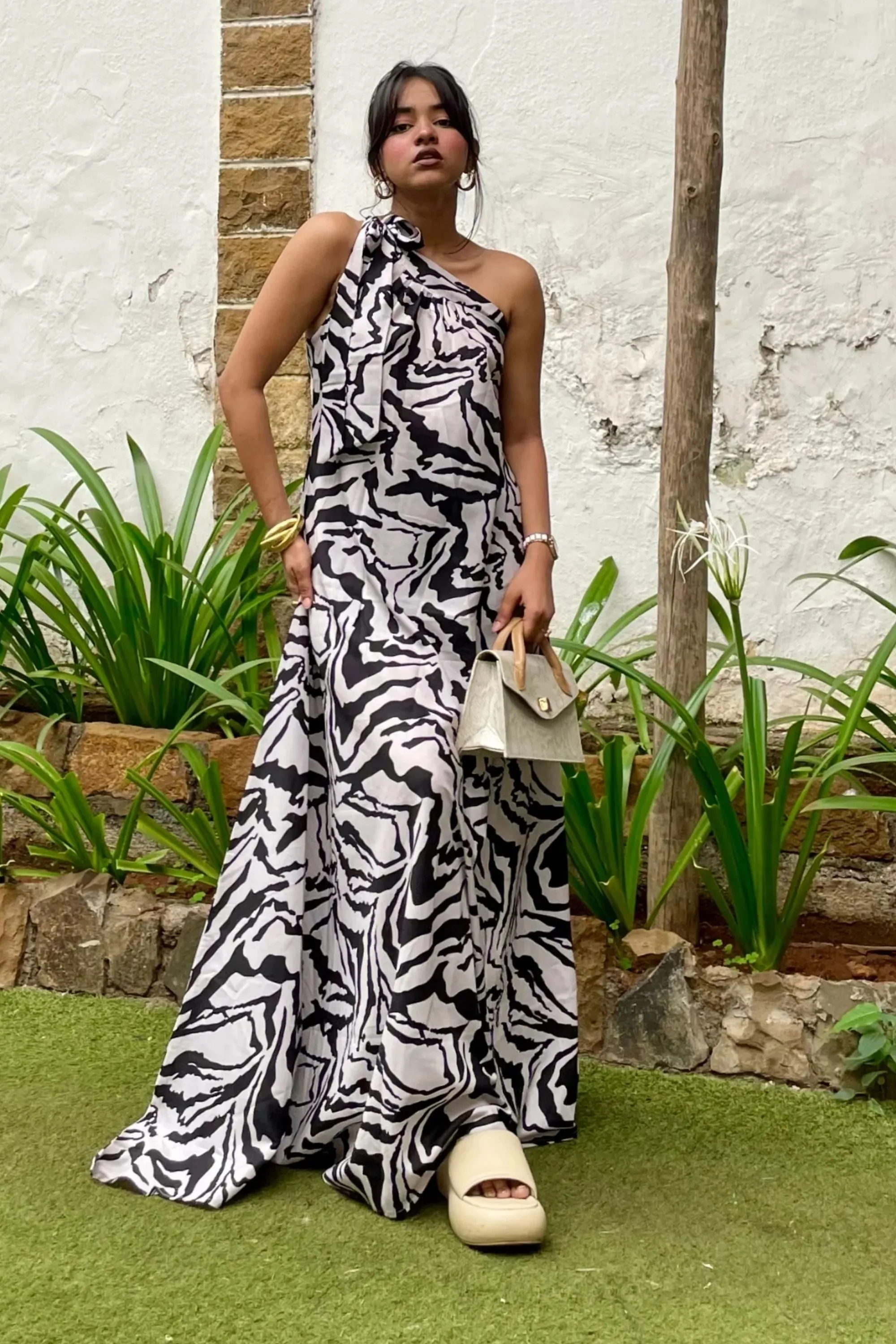 Achromatic Muse Maxi Dress