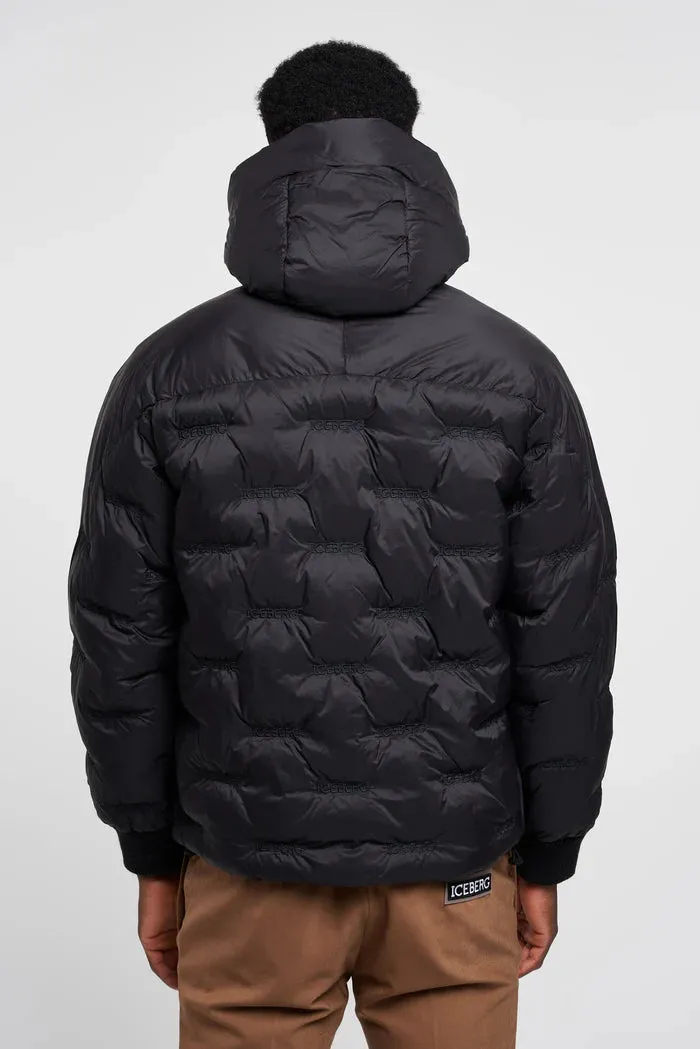 All Over Logo Puffer Jacket (Black) - I23J02064019000