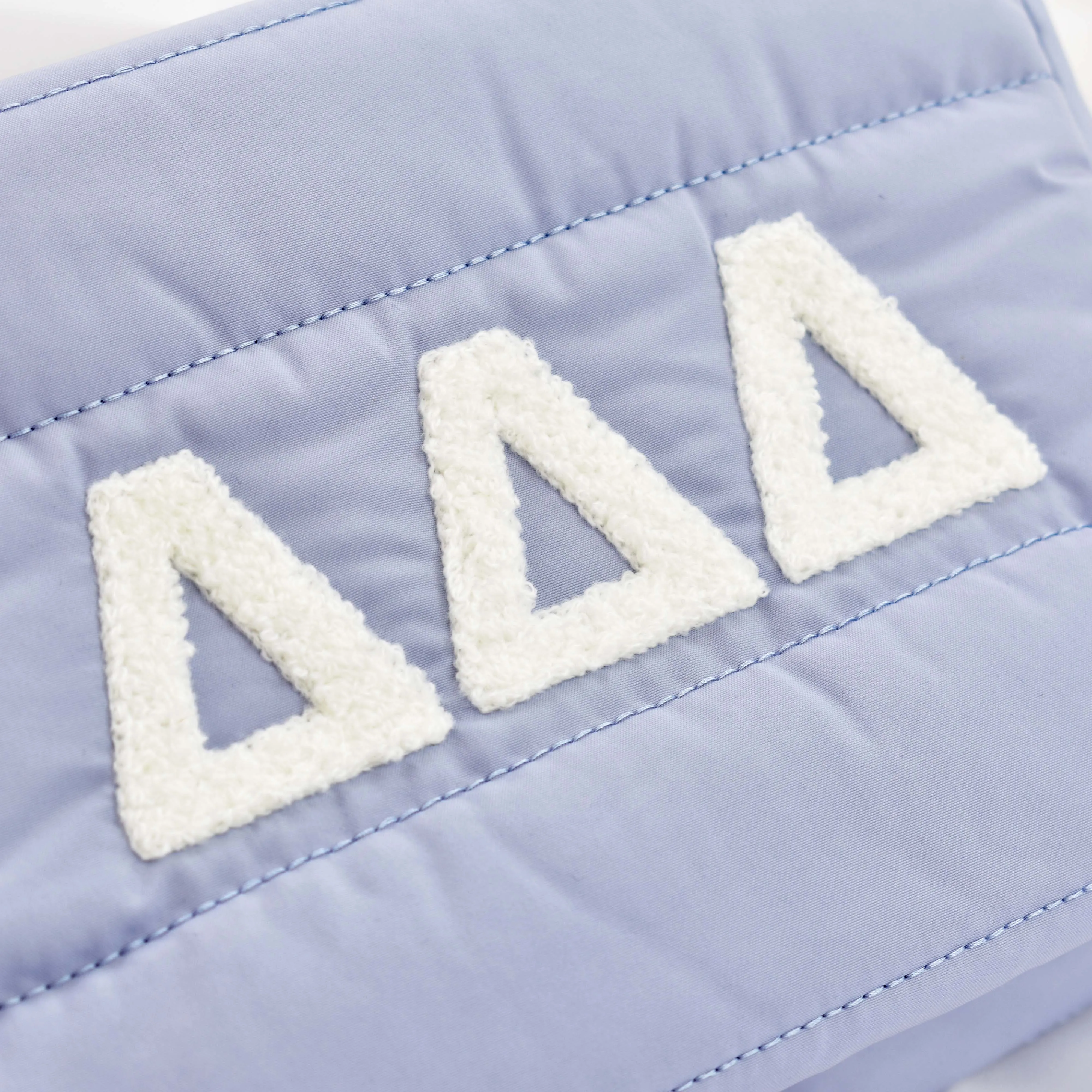 Alpha Phi Makeup Bag - Puffer Style with Sorority Letters