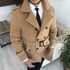 Arctic Camel Double Breasted Coat by Italian Vega®