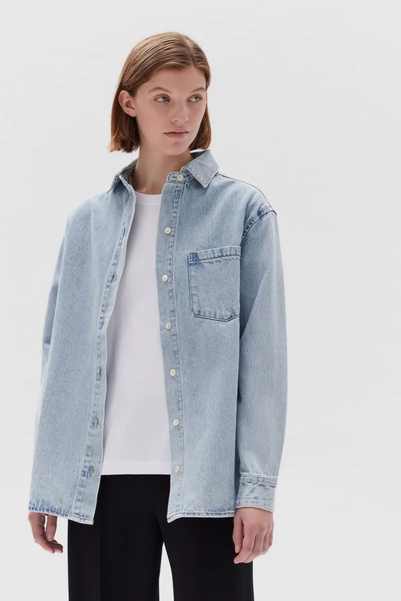 Assembly Label - Denim Overshirt - Light Stone