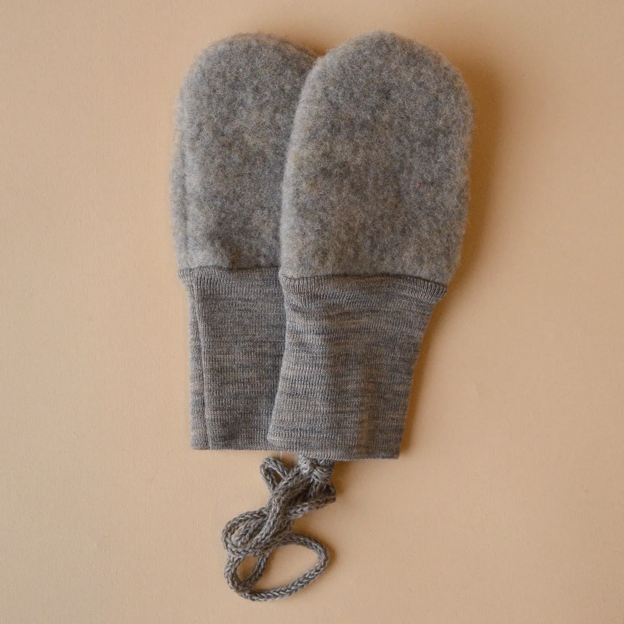 Baby Mittens in Organic Wool Fleece (0-18m)