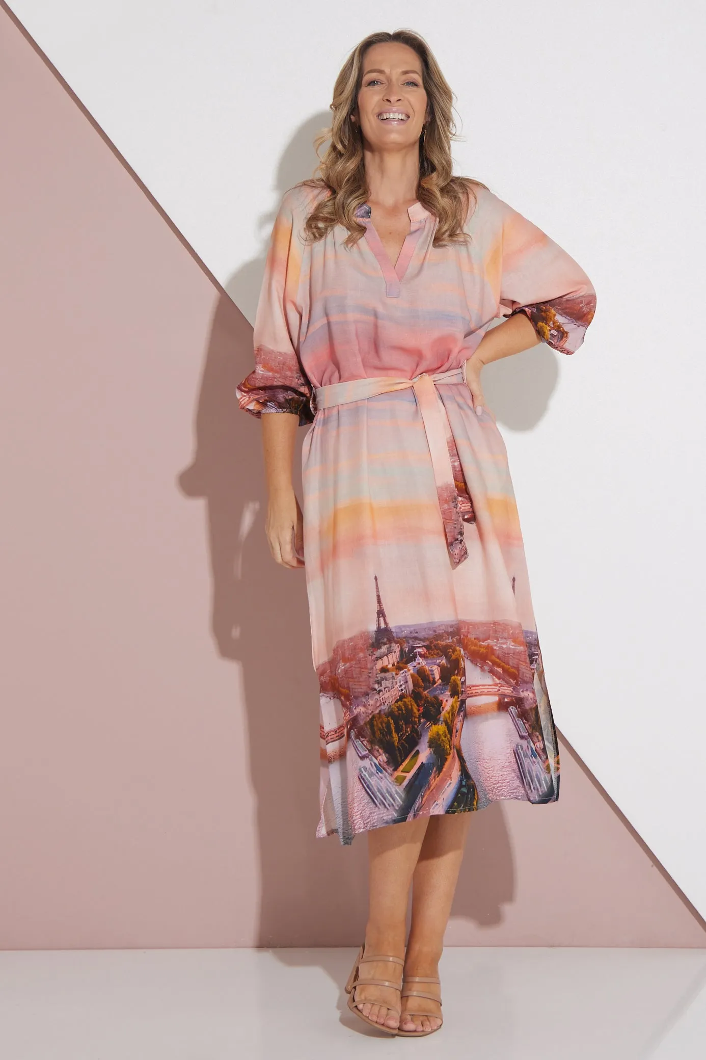 Belita Linen Dress - La Vie en Rose