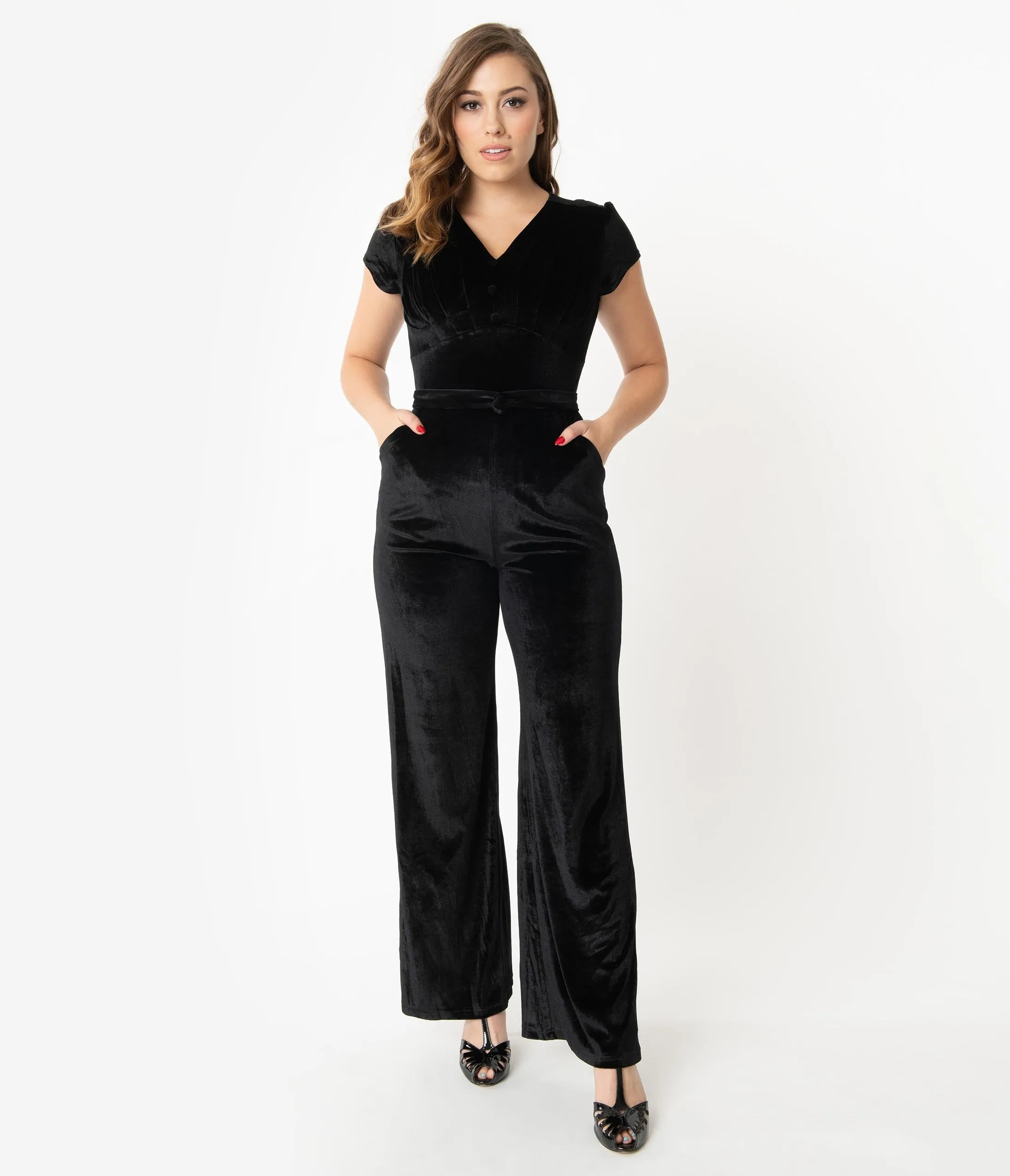 Black Velvet Jitterbug Jumpsuit