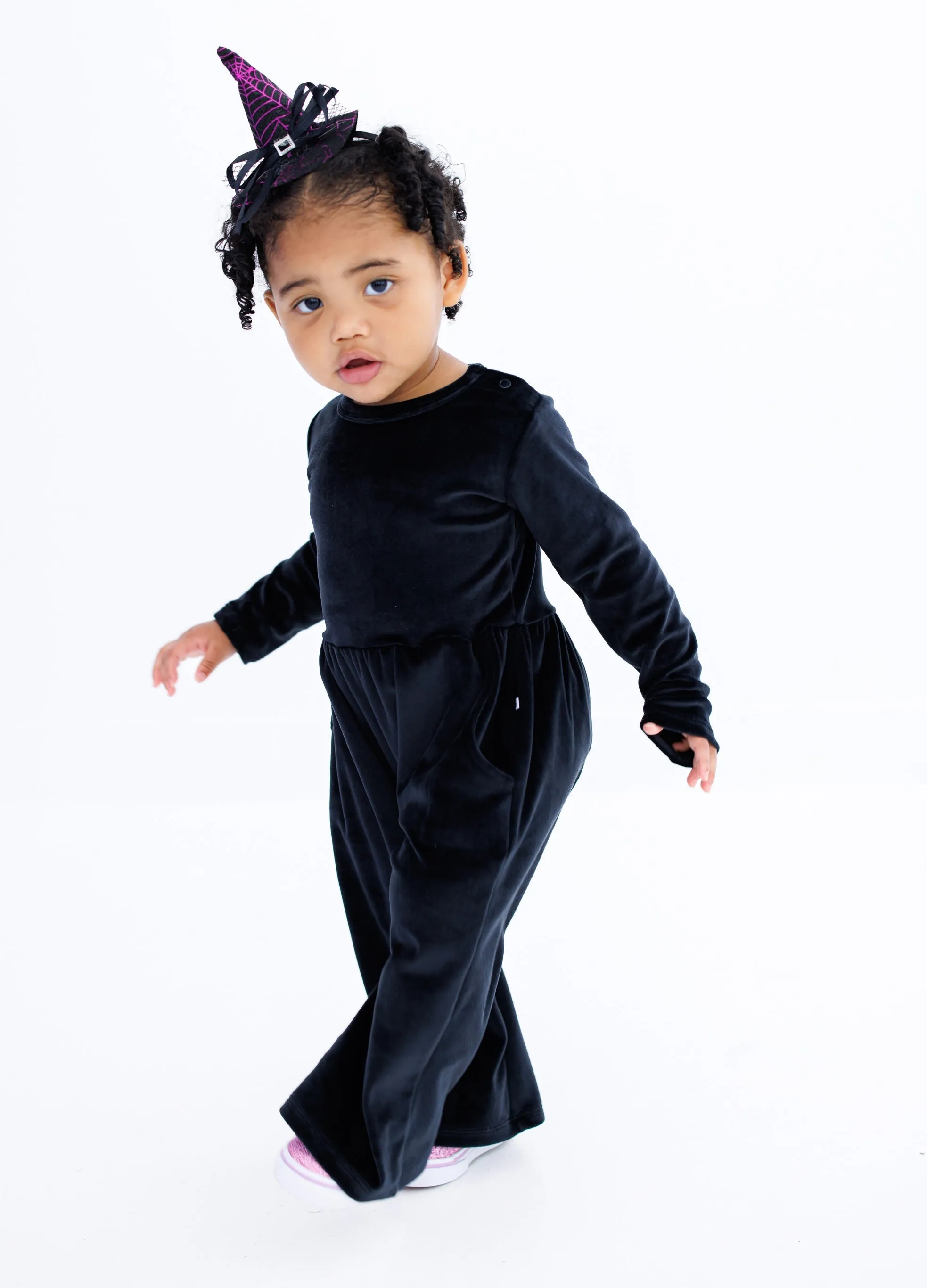 Black Velvet Leggy Jumpsuit