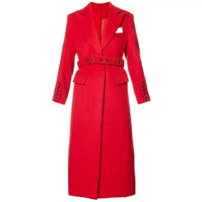 Buy Best Style Winter Women’s Notched-Lapel Wool Blend Coat For Christmas Sale