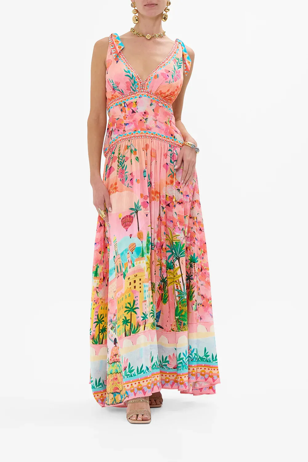 CAMILLA | Sister Sunset Tie Shoulder Dress