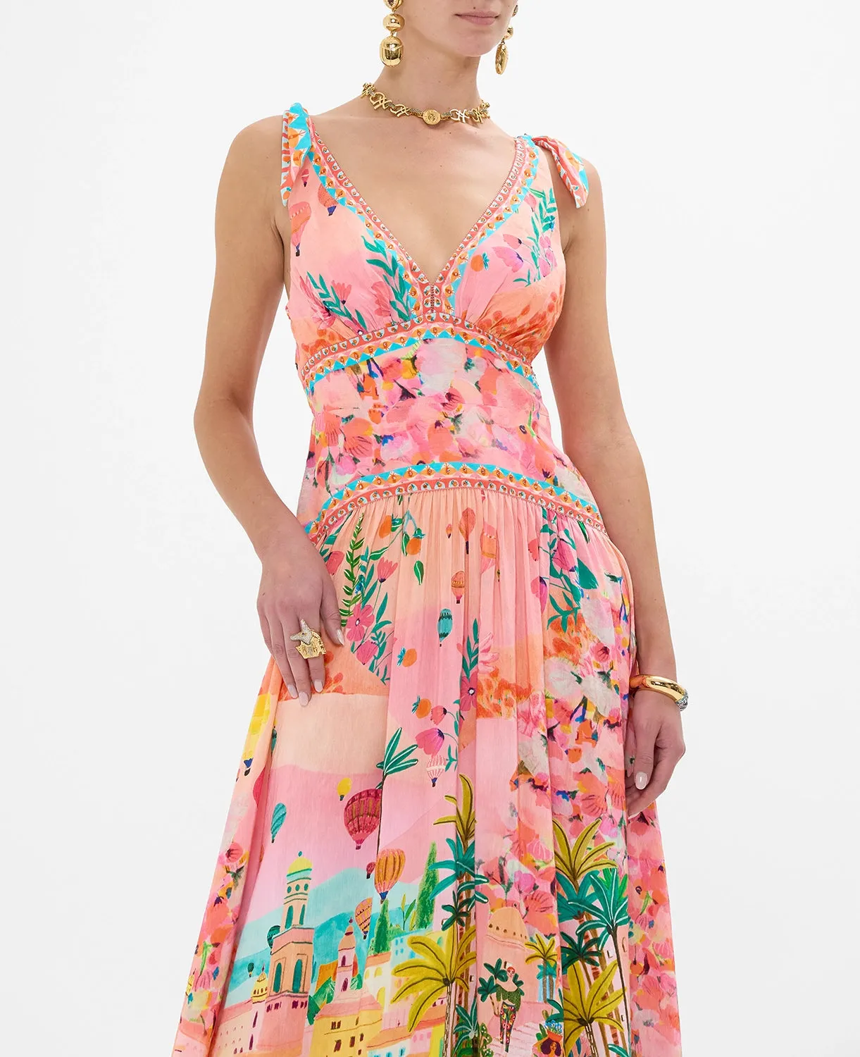 CAMILLA | Sister Sunset Tie Shoulder Dress