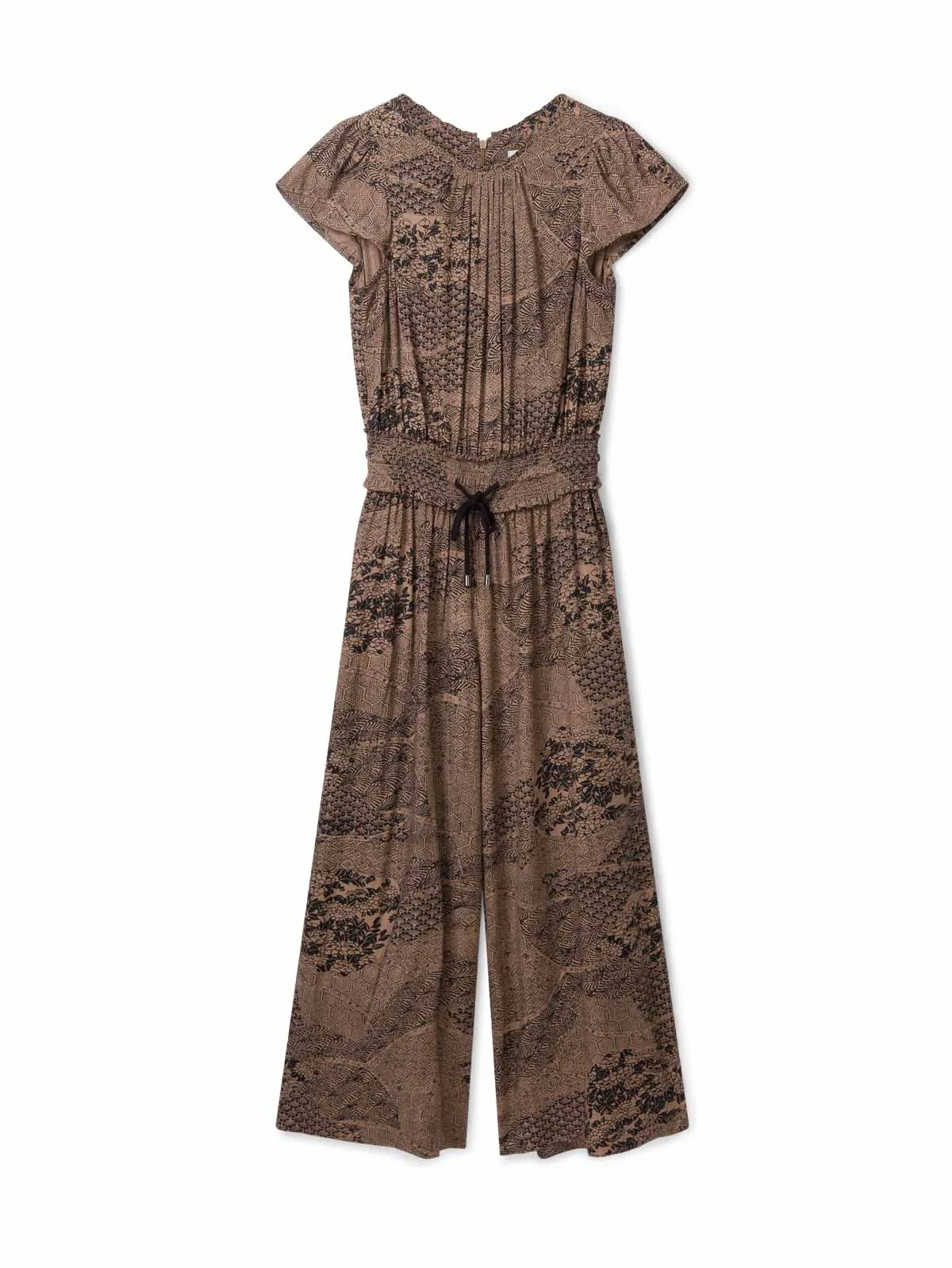 Carmen Lenzing™ Ecovero™ Crepe Jumpsuit - Burnt Sugar Brown