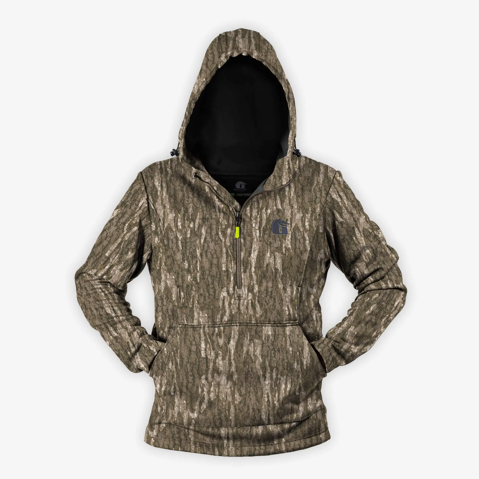 Catahoula 1/2 Zip Hoodie | Mens - Mossy Oak Bottomland by Gator Waders