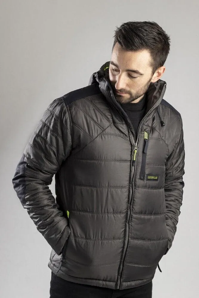 Caterpillar Mens Triton Boreas Quilted Insulated Puffer Jacket - Dark Shadow