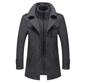 Cold-resistant plus cotton woolen men's jacket