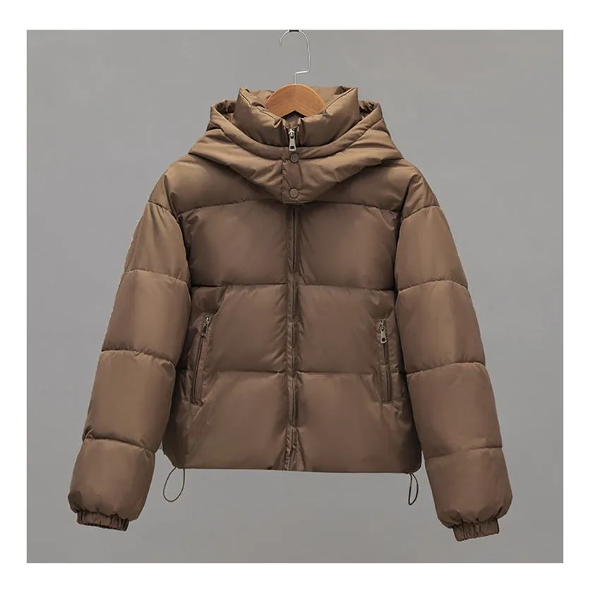 Cropped Water-Resistant Puffer Jacket