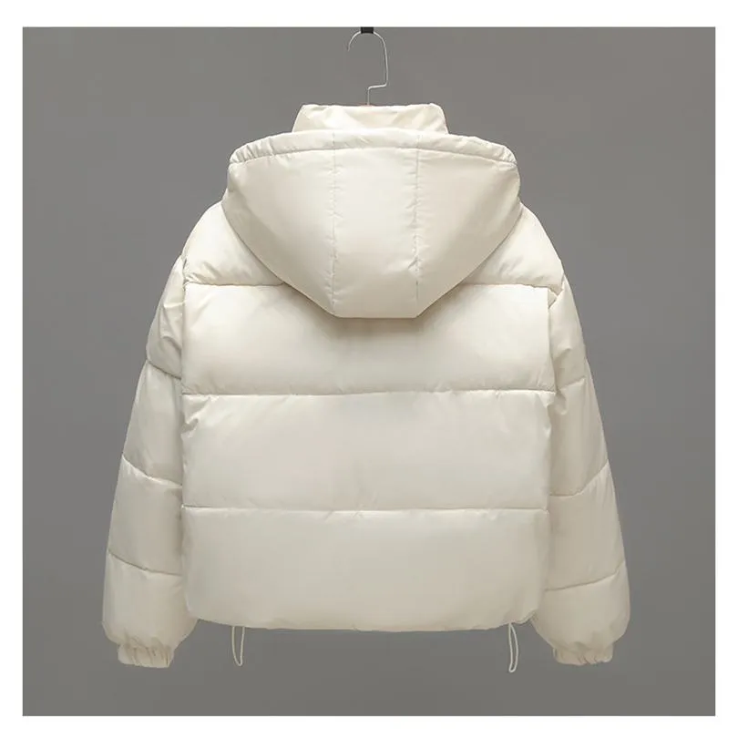 Cropped Water-Resistant Puffer Jacket