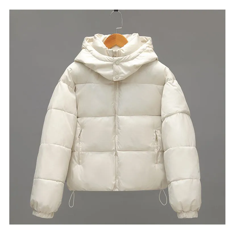 Cropped Water-Resistant Puffer Jacket