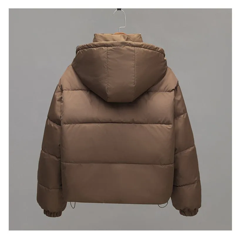 Cropped Water-Resistant Puffer Jacket