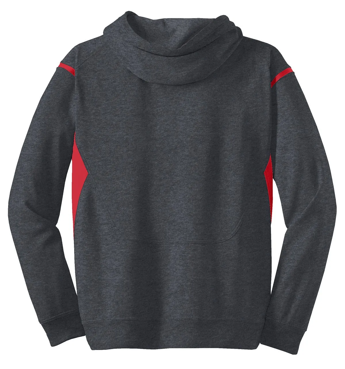 DISCONTINUED Sport-Tek Tall Tech Fleece Colorblock  Hooded Sweatshirt. TST246