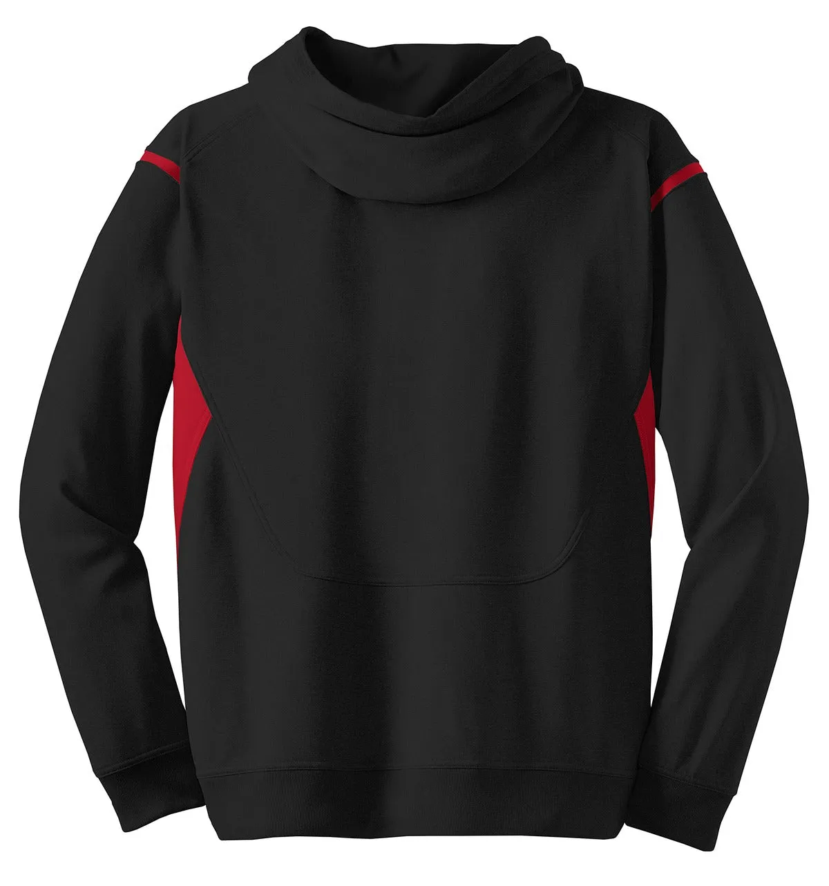 DISCONTINUED Sport-Tek Tall Tech Fleece Colorblock  Hooded Sweatshirt. TST246