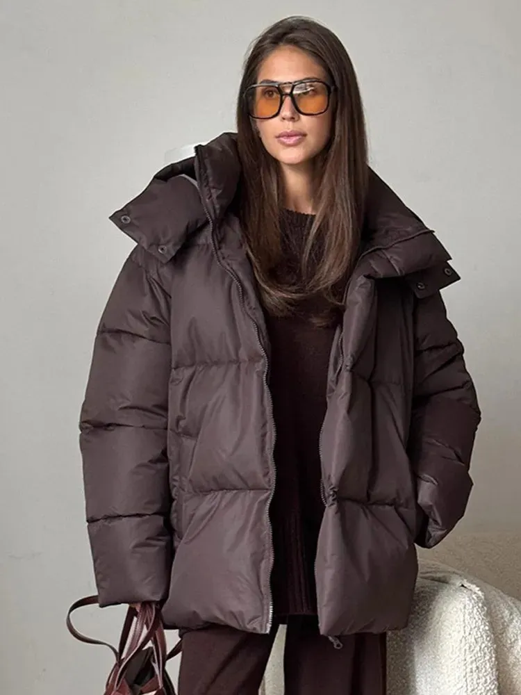 Elodie - Cosy puffer jacket with large hood