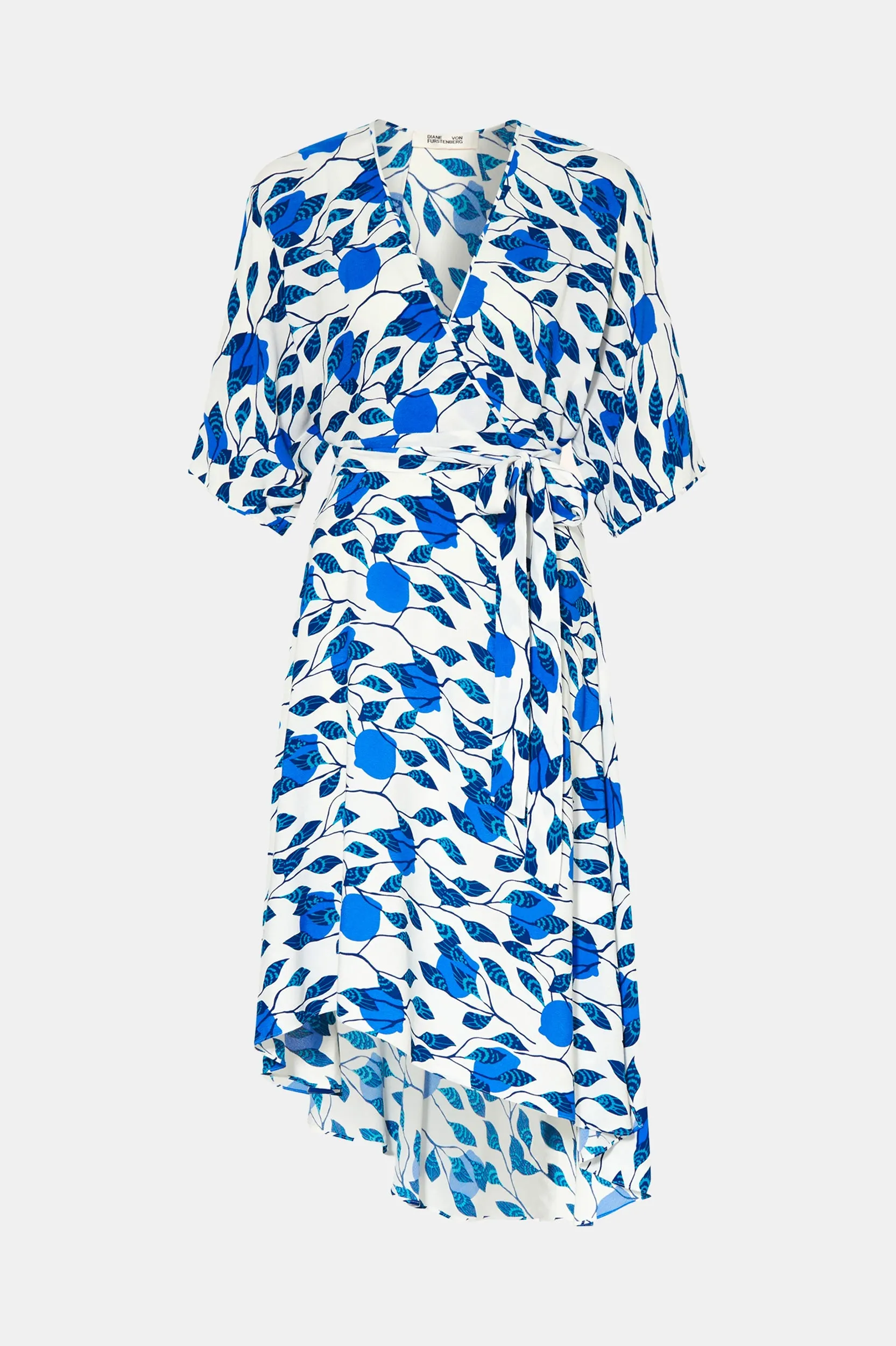 Eloise Midi Dress in Lantern Leaves