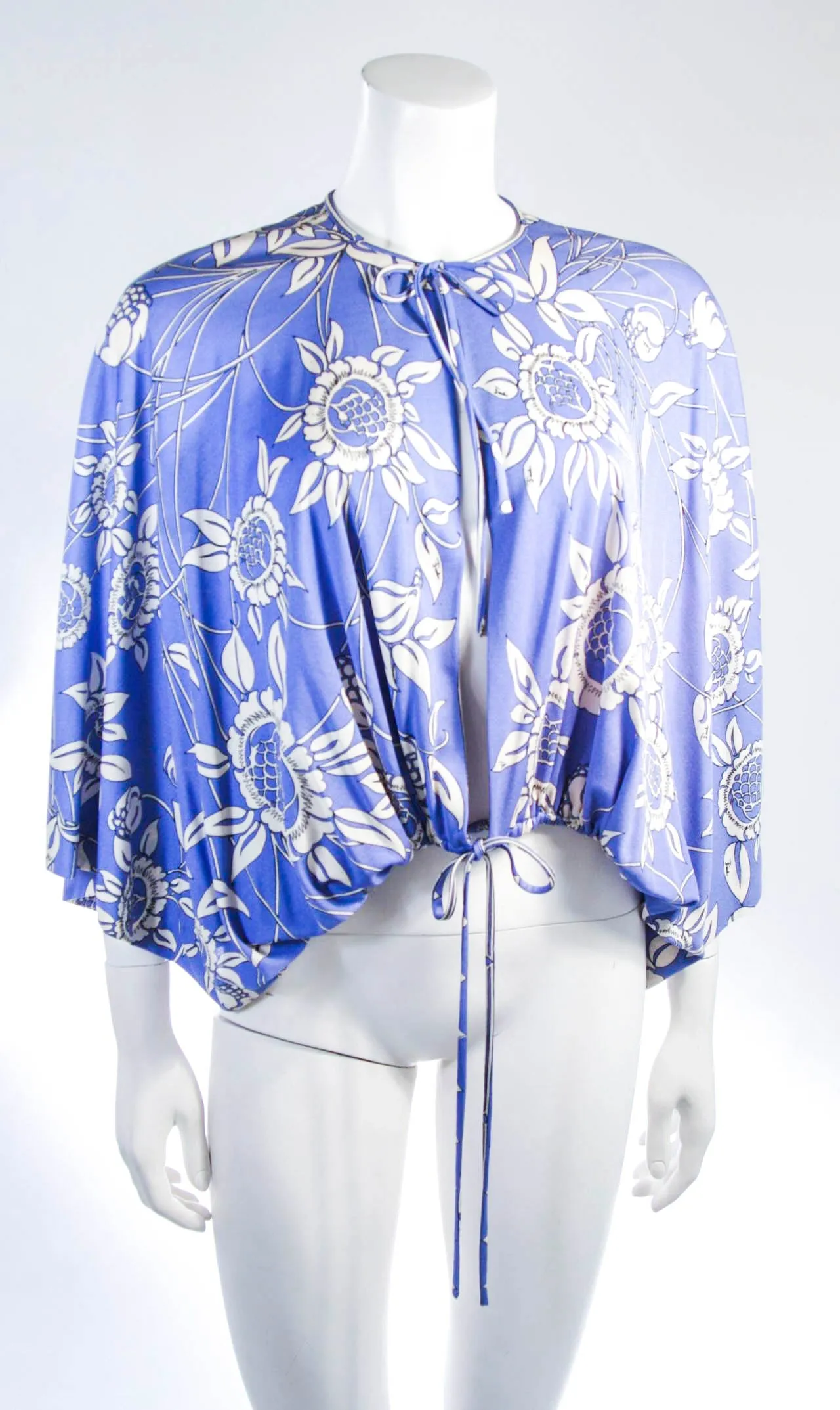 EMILIO PUCCI Periwinkle Blouse and Dress Ensemble Size 10