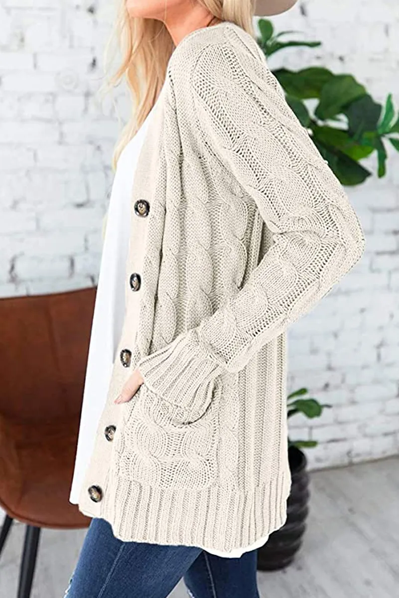 Fashion Solid Patchwork Cardigan Collar Cardigans(8 Colors)