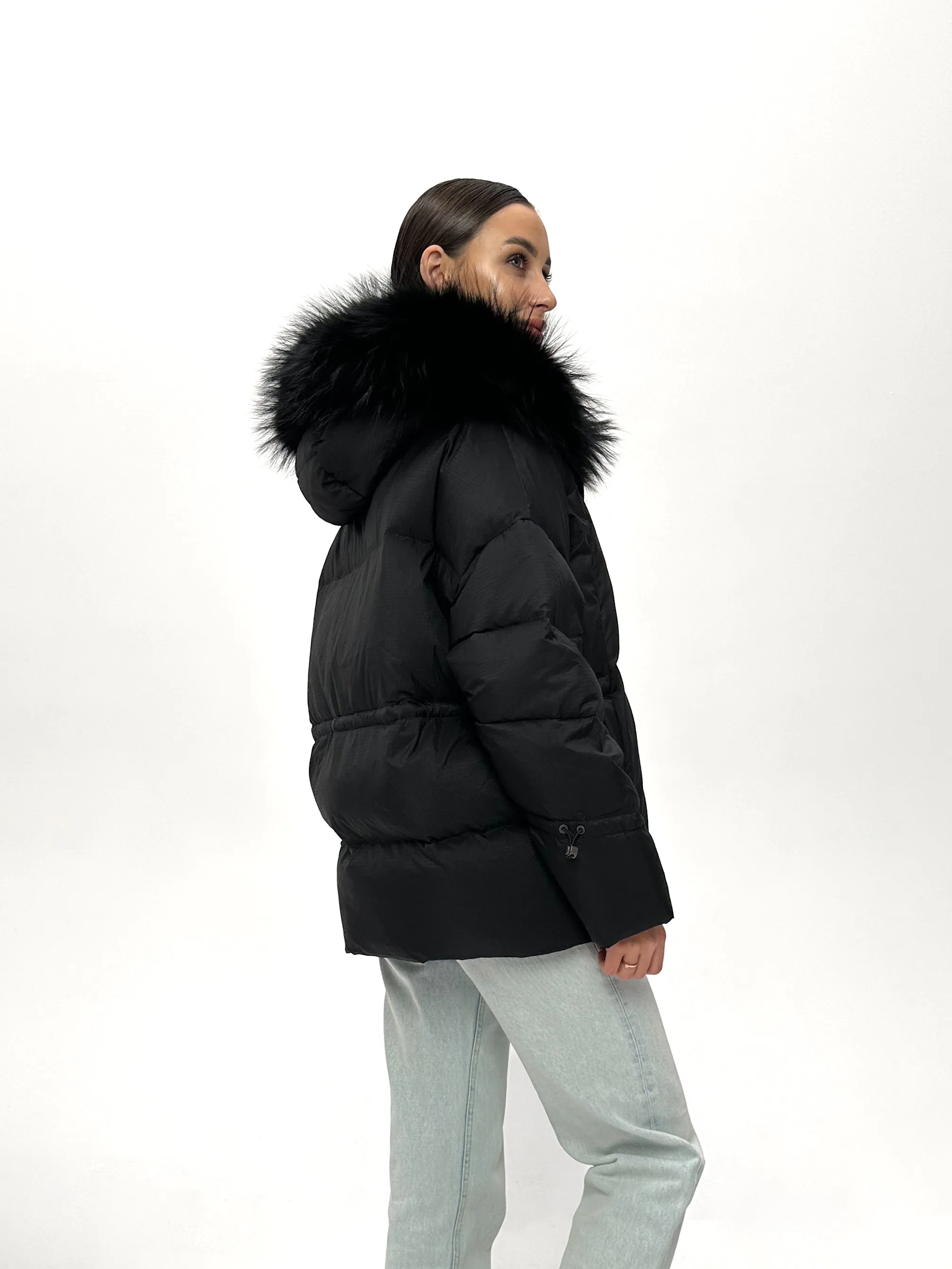 Genuine Fox Fur Down Fill Parka