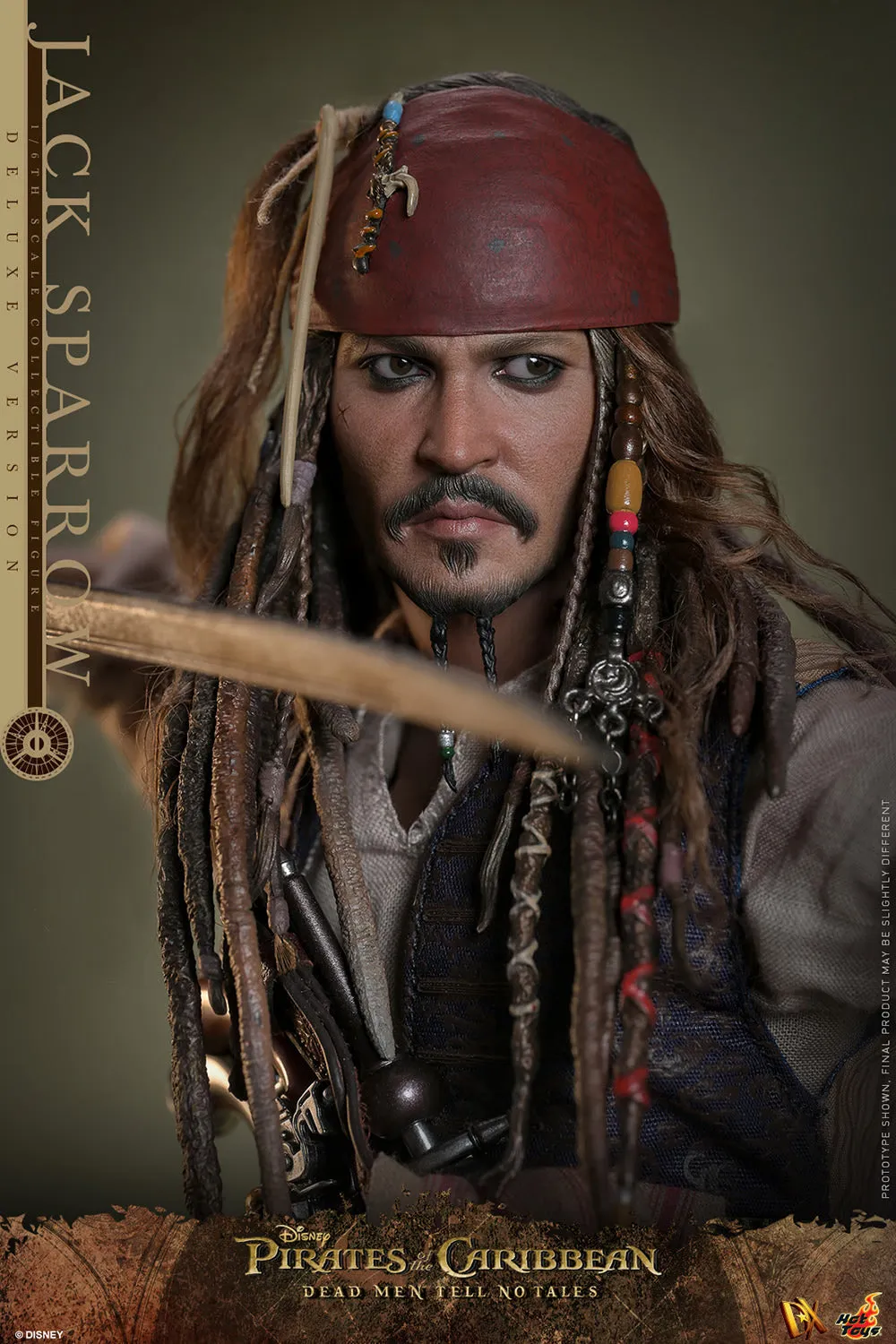 HOT TOYS PIRATES OF THE CARRIBEAN JACK SPARROW ARTISAN EDITION (DELUXE VERSION) DX39AE