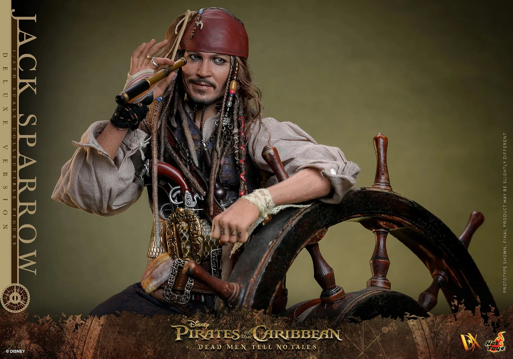 HOT TOYS PIRATES OF THE CARRIBEAN JACK SPARROW ARTISAN EDITION (DELUXE VERSION) DX39AE