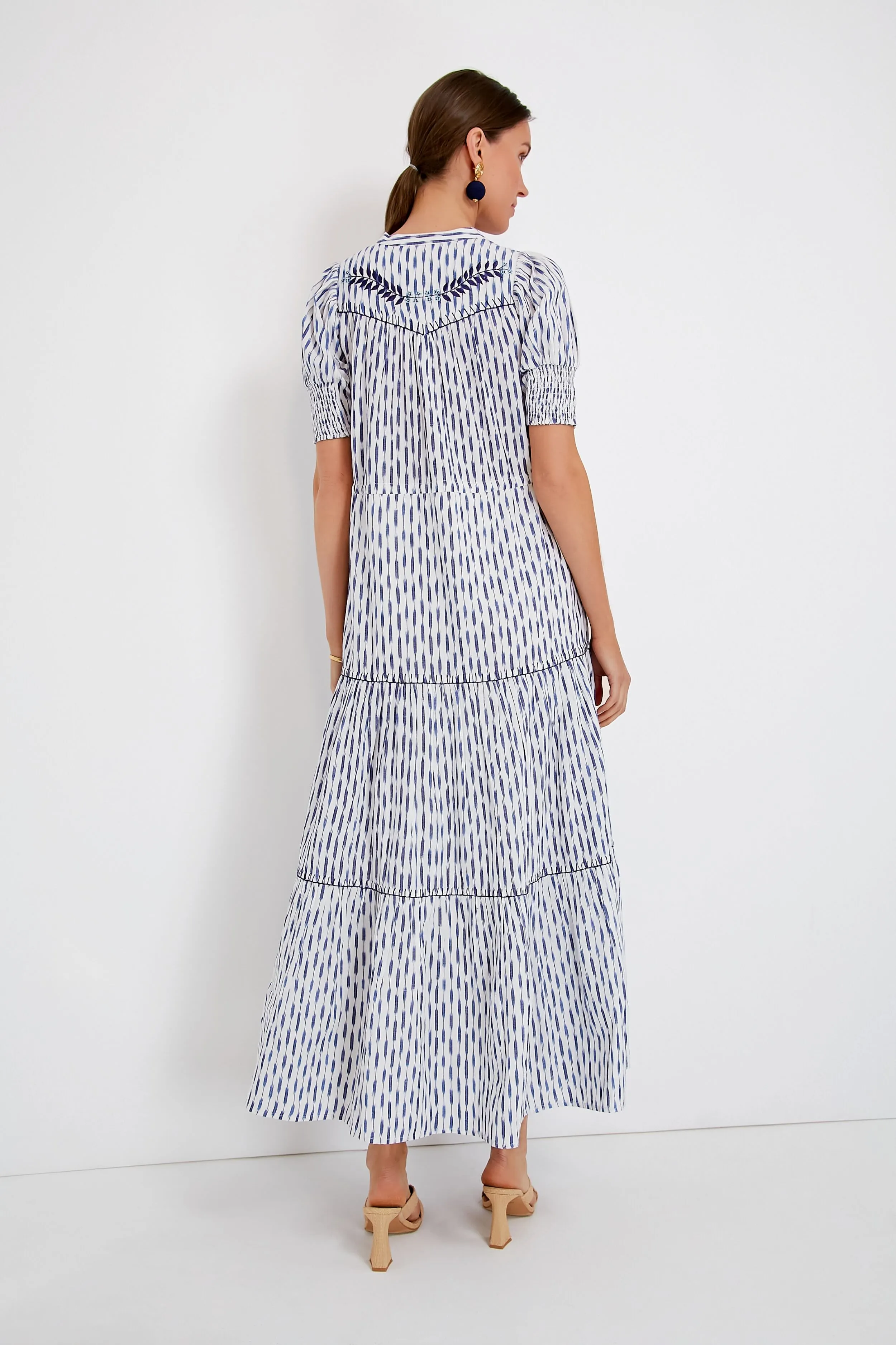 Ikat Blue Tara Dress