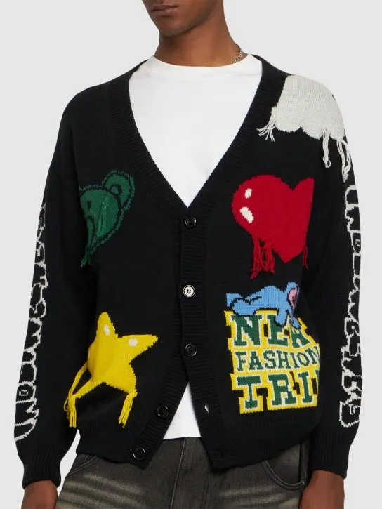 InBetweeners   Graphic print cardigan 