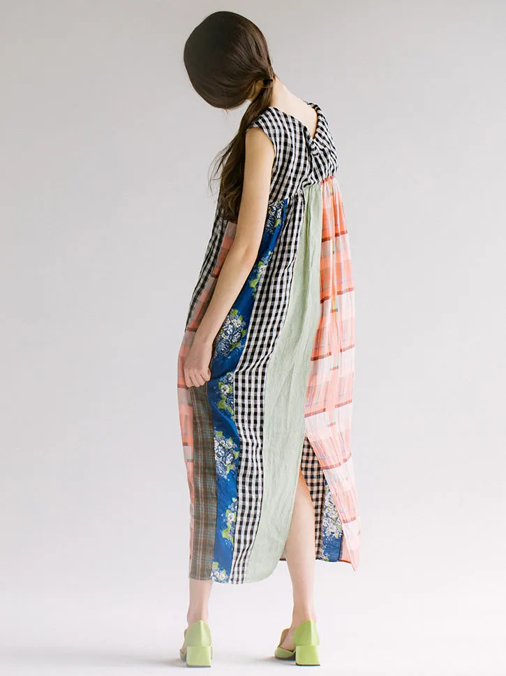 Kapital Crazy Patchwork Balloon Lantern Dress