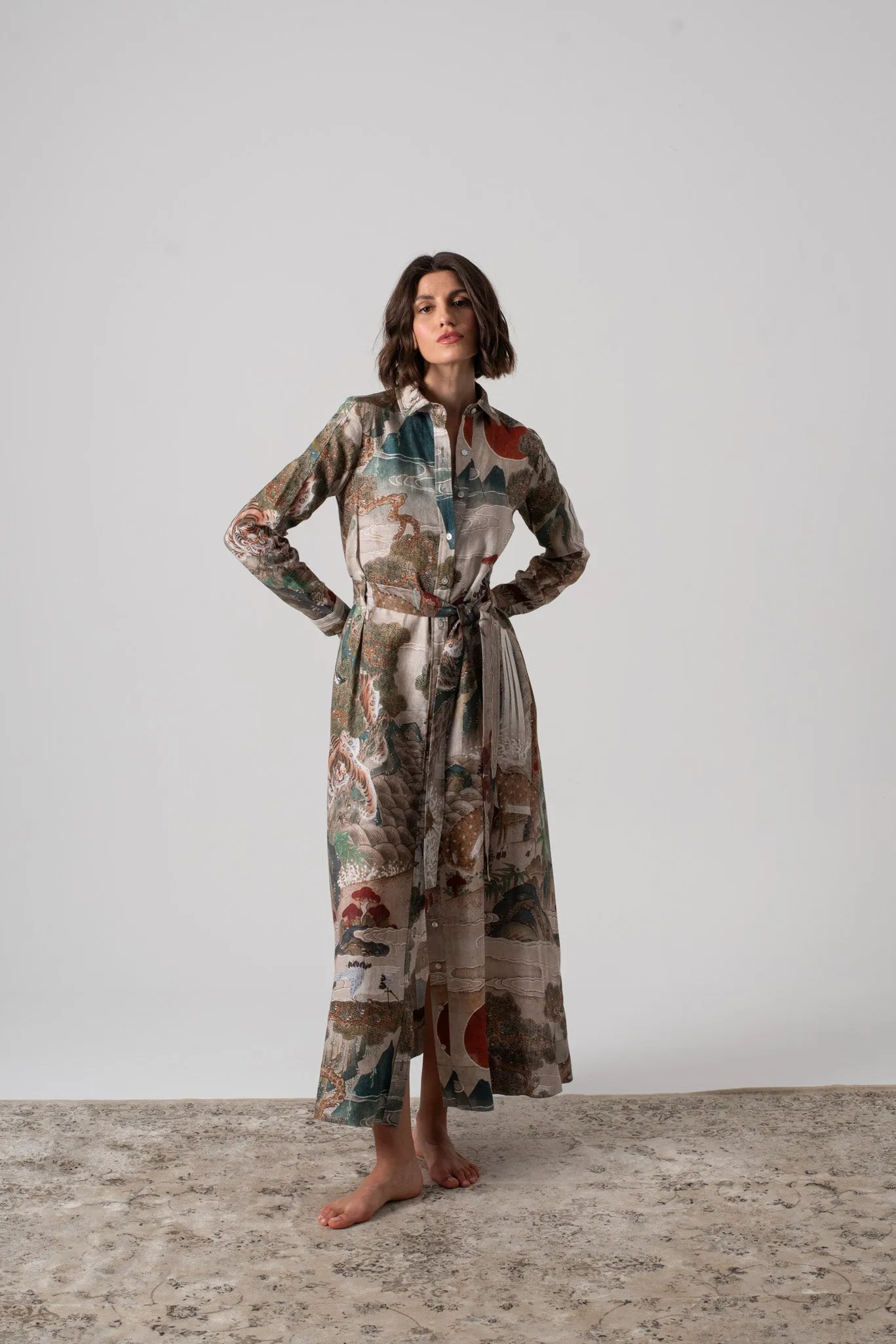 Kirin Belted Maxi Dress