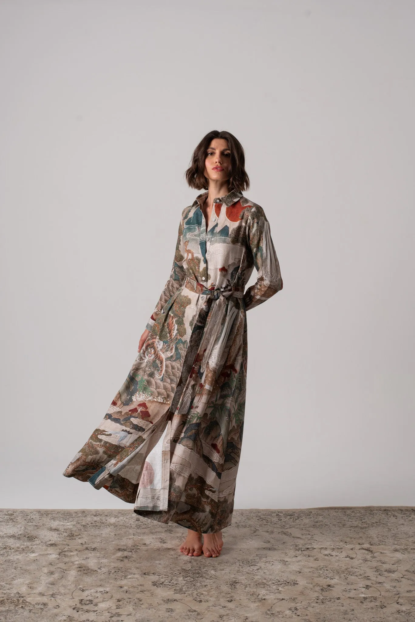 Kirin Belted Maxi Dress