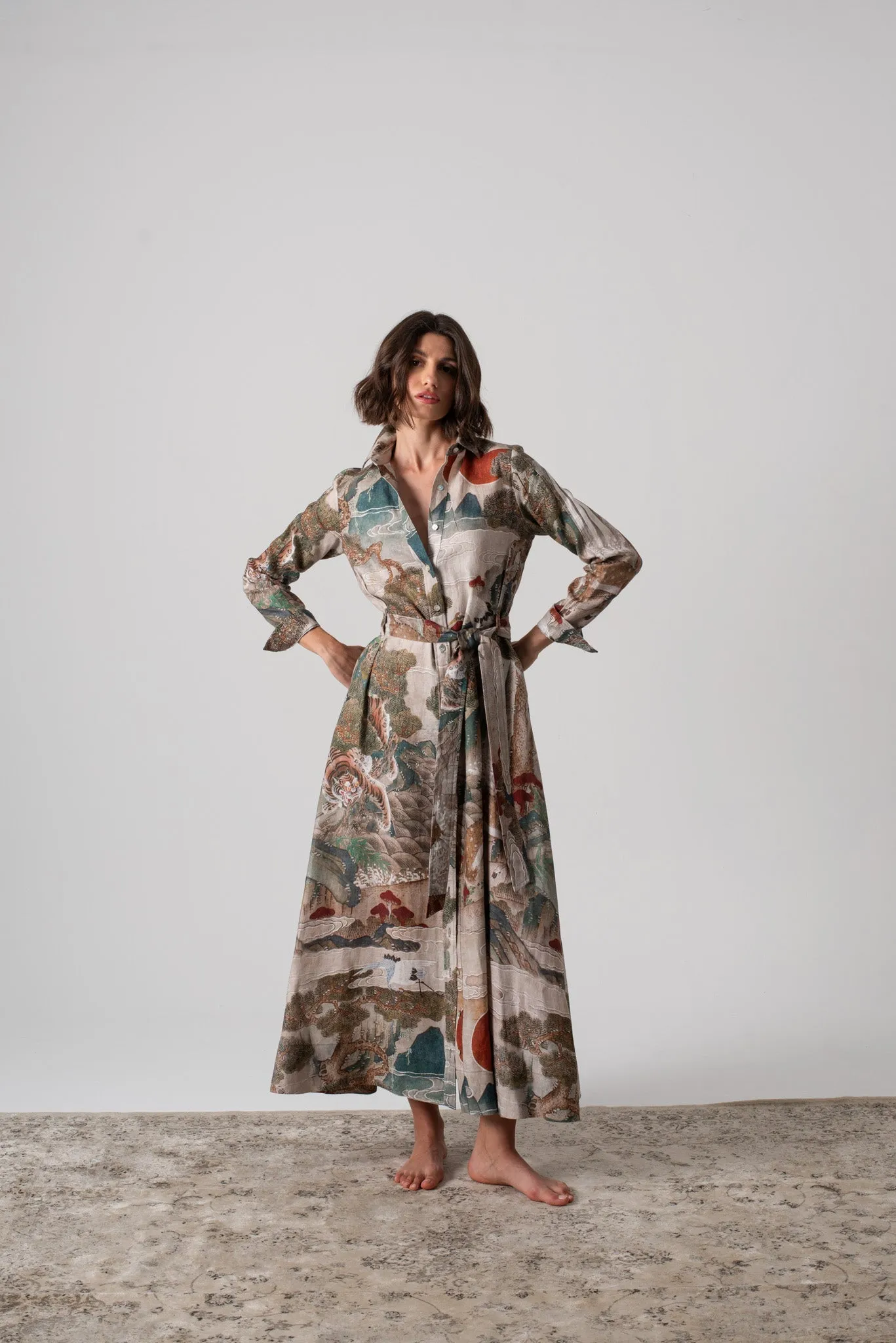 Kirin Belted Maxi Dress