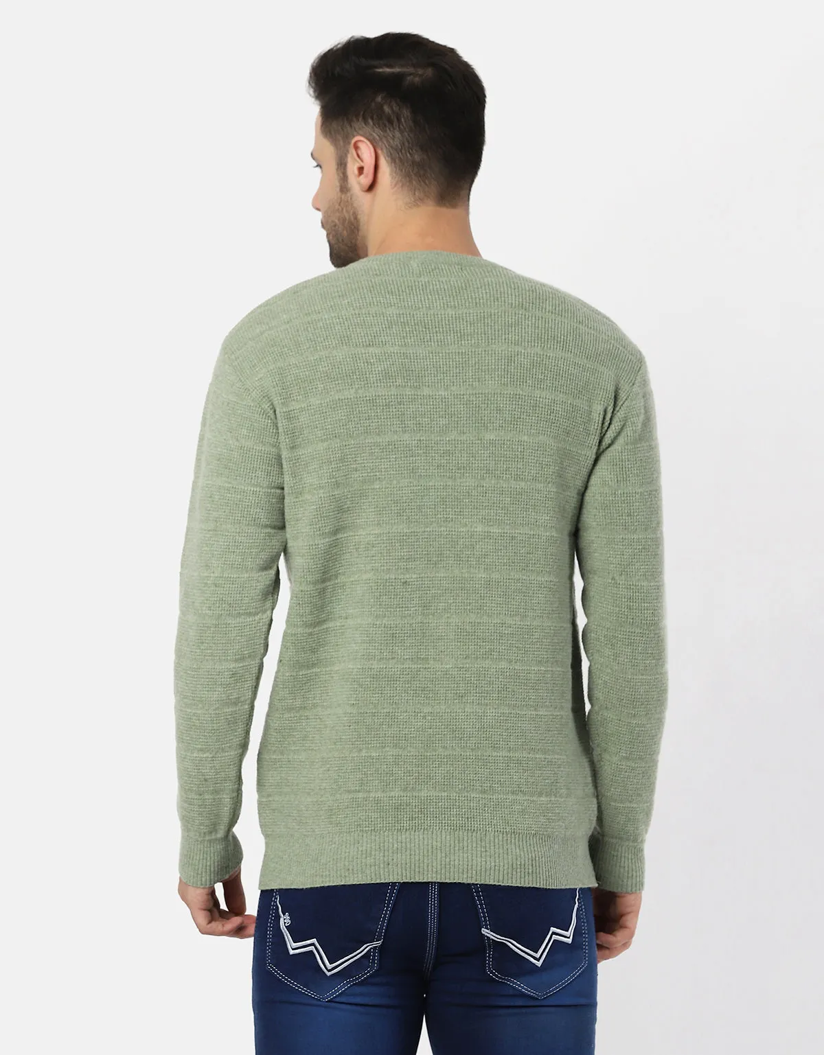 Knitted V-Neck Gents Pullover