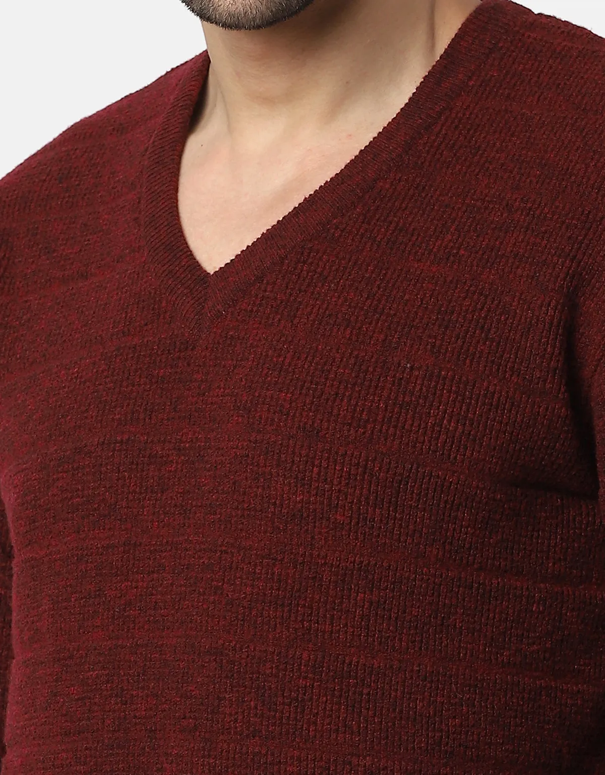 Knitted V-Neck Gents Pullover