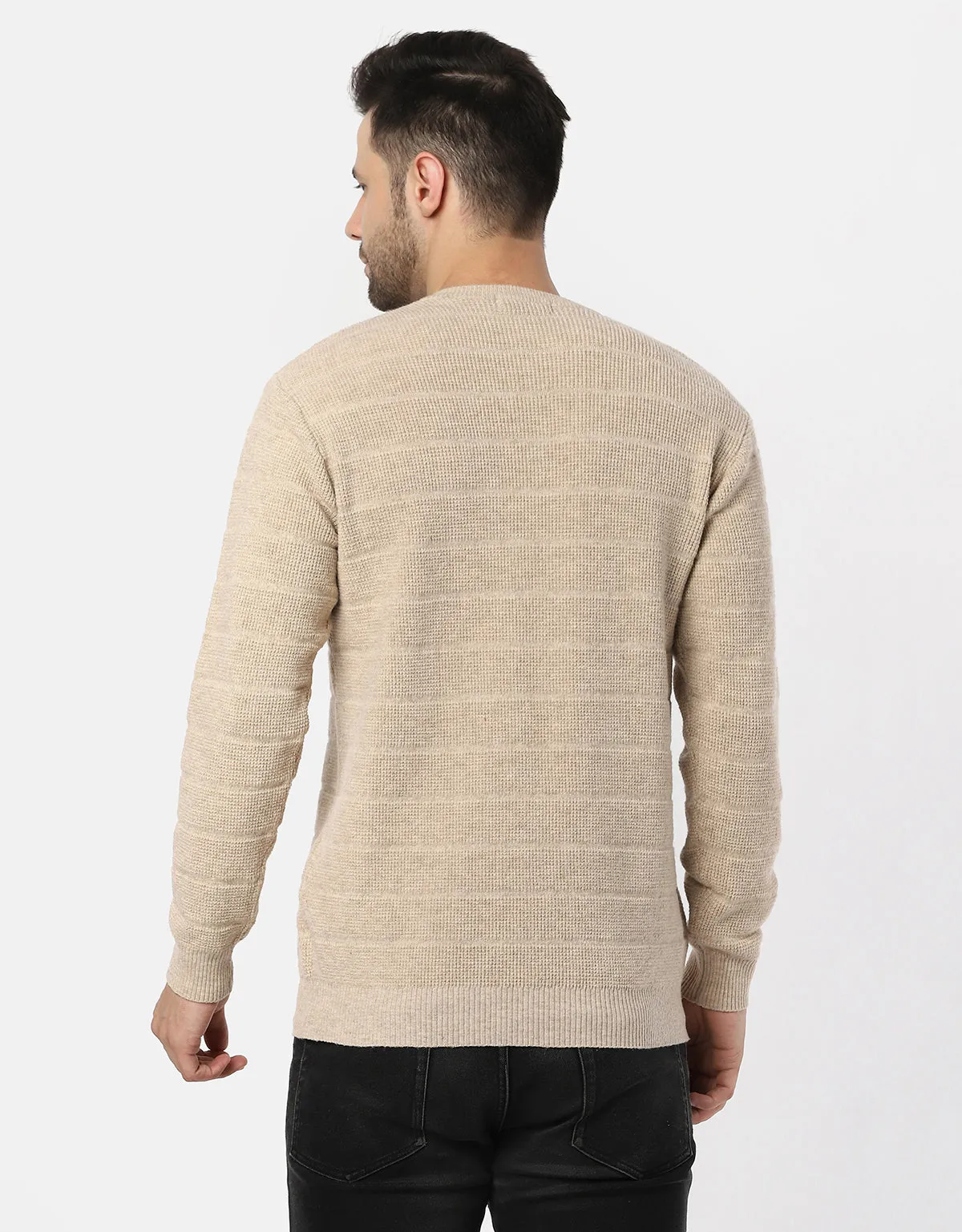 Knitted V-Neck Gents Pullover