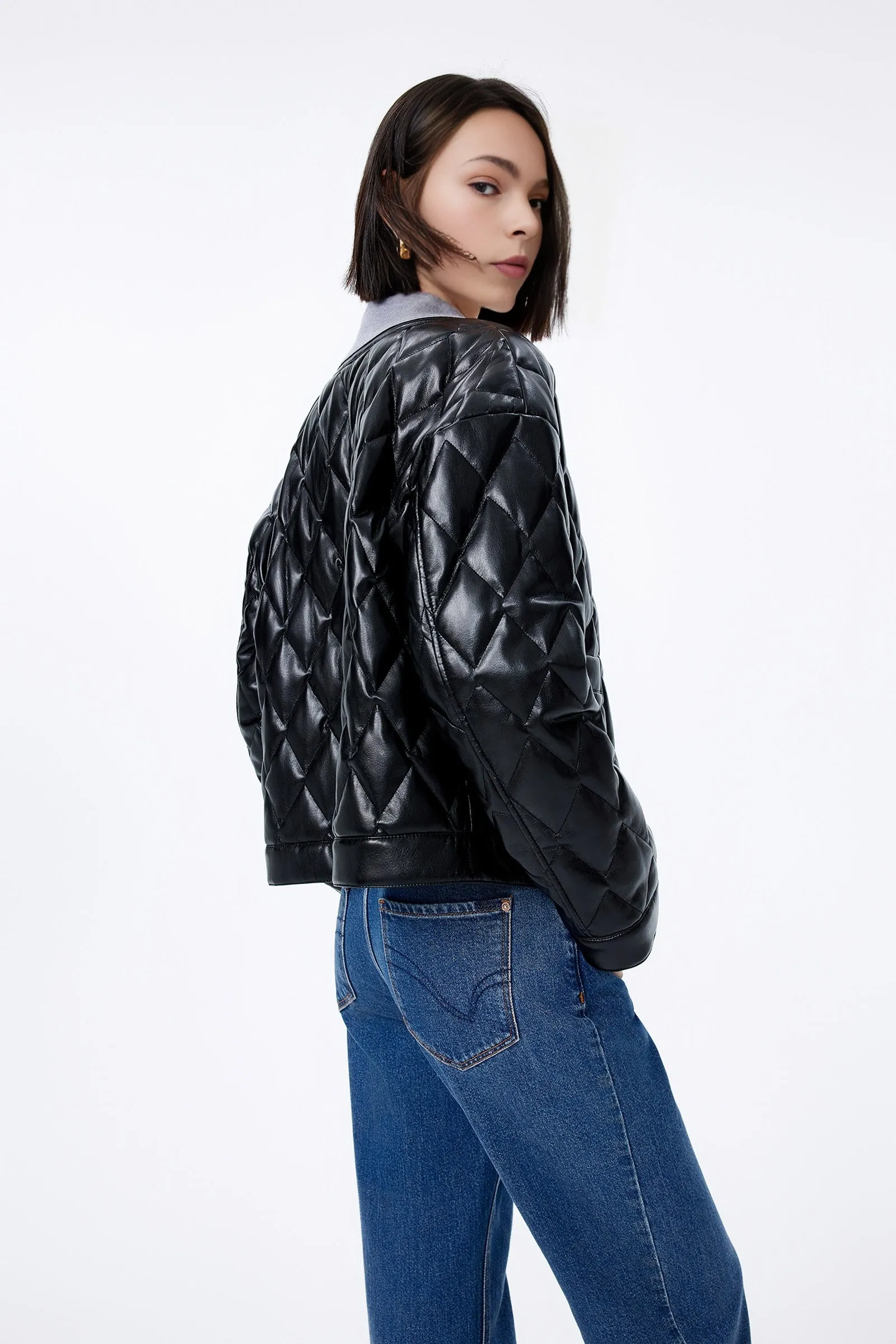 LILY Chanel-Inspired Velvet Down Jacket