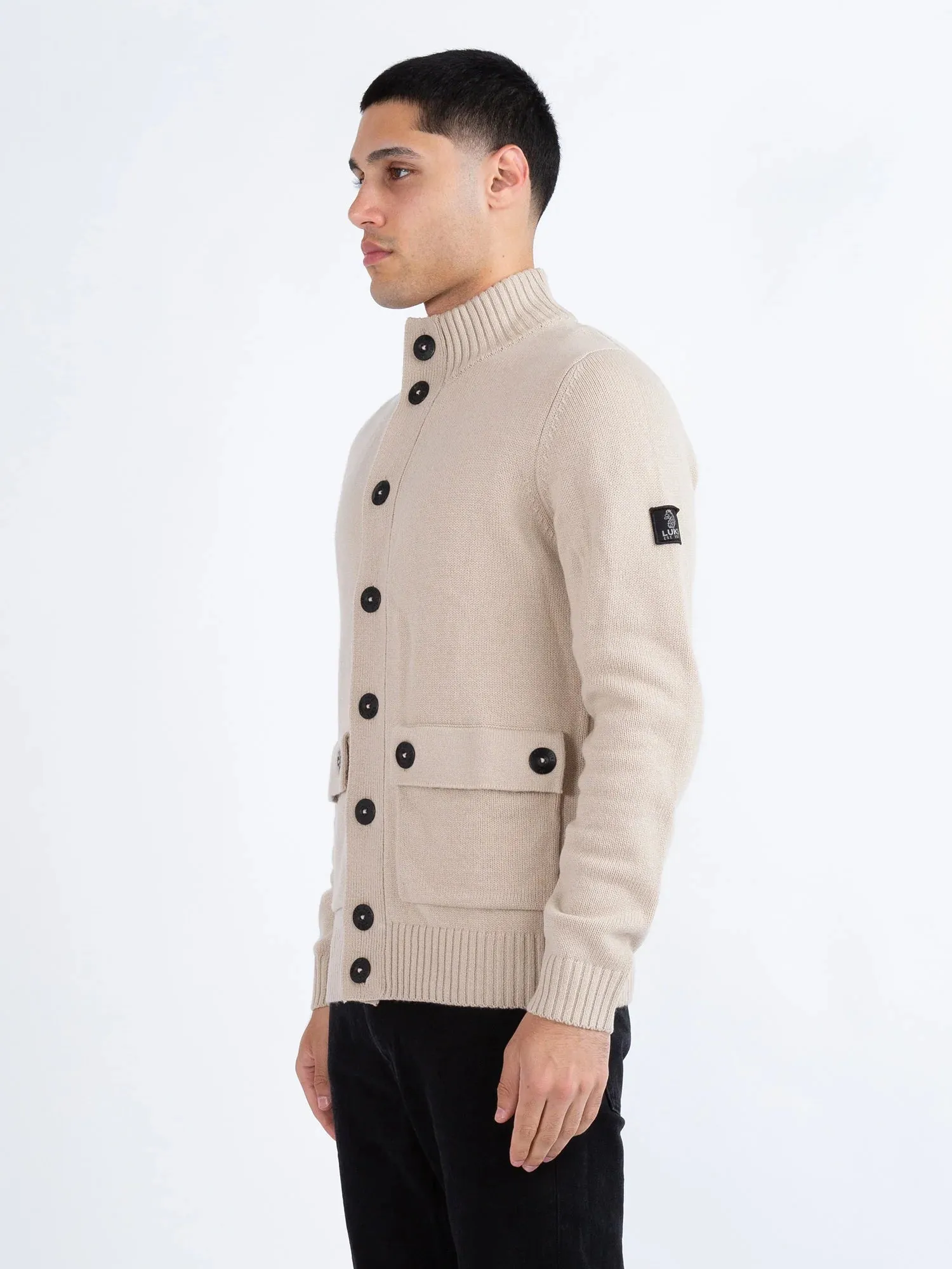 LUKE - DENMARK LAMBSWOOL KNITTED CARDIGAN