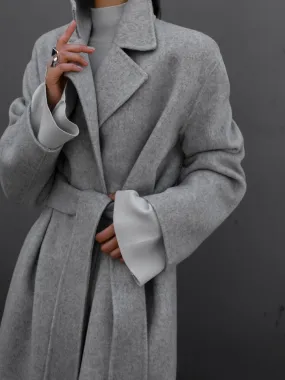 LUXE HANDMADE BELTED ROBE COAT