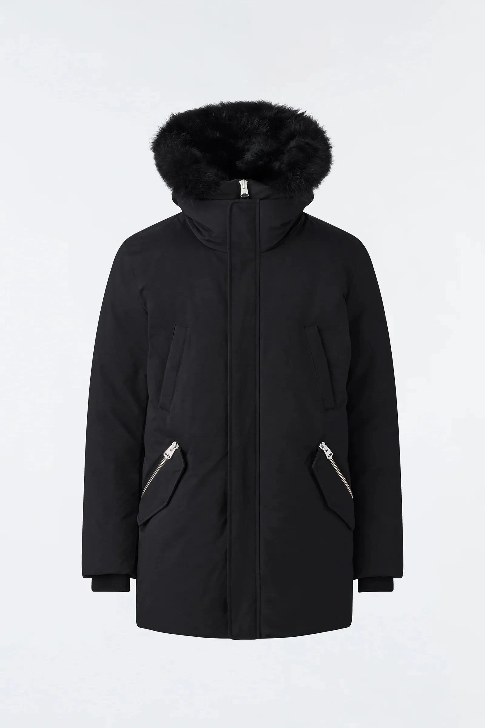 MACKAGE EDWARD-SH - 2-in-1 Down Parka With Hooded Bib And Detachable Sheepskin Collar