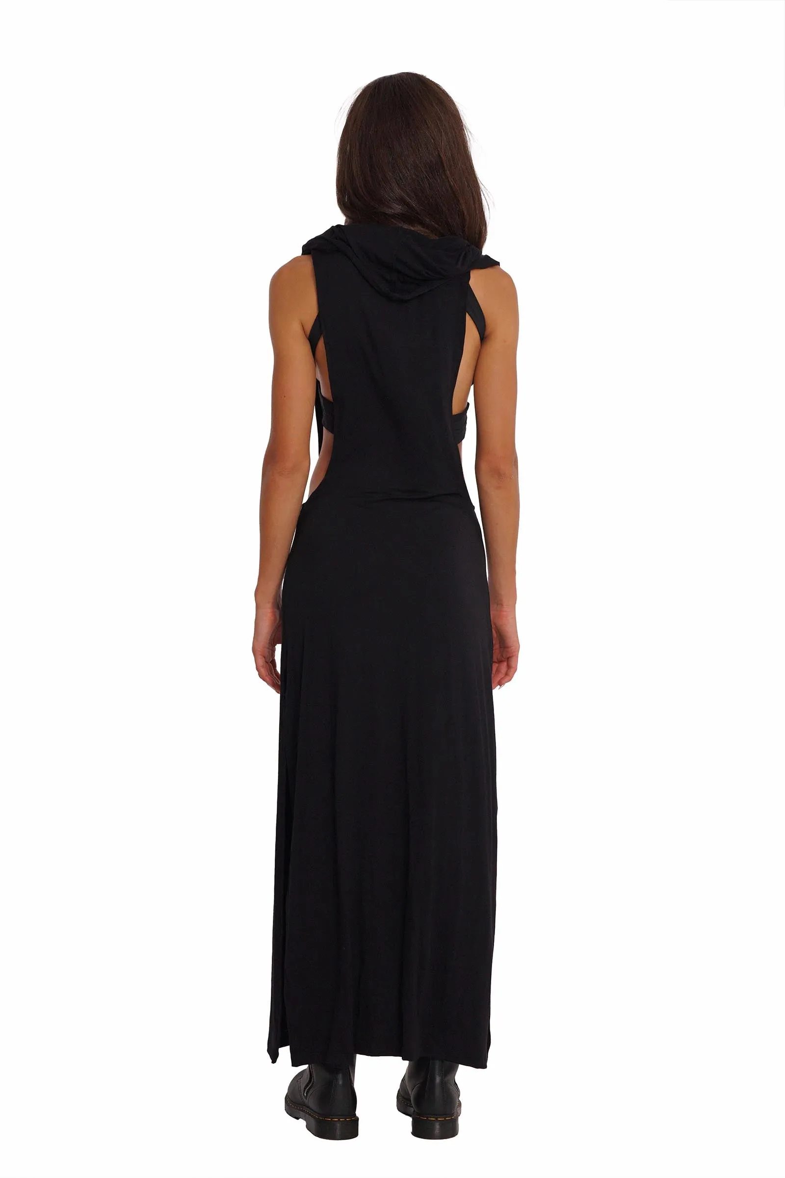 Malta Hooded Open Side Dress