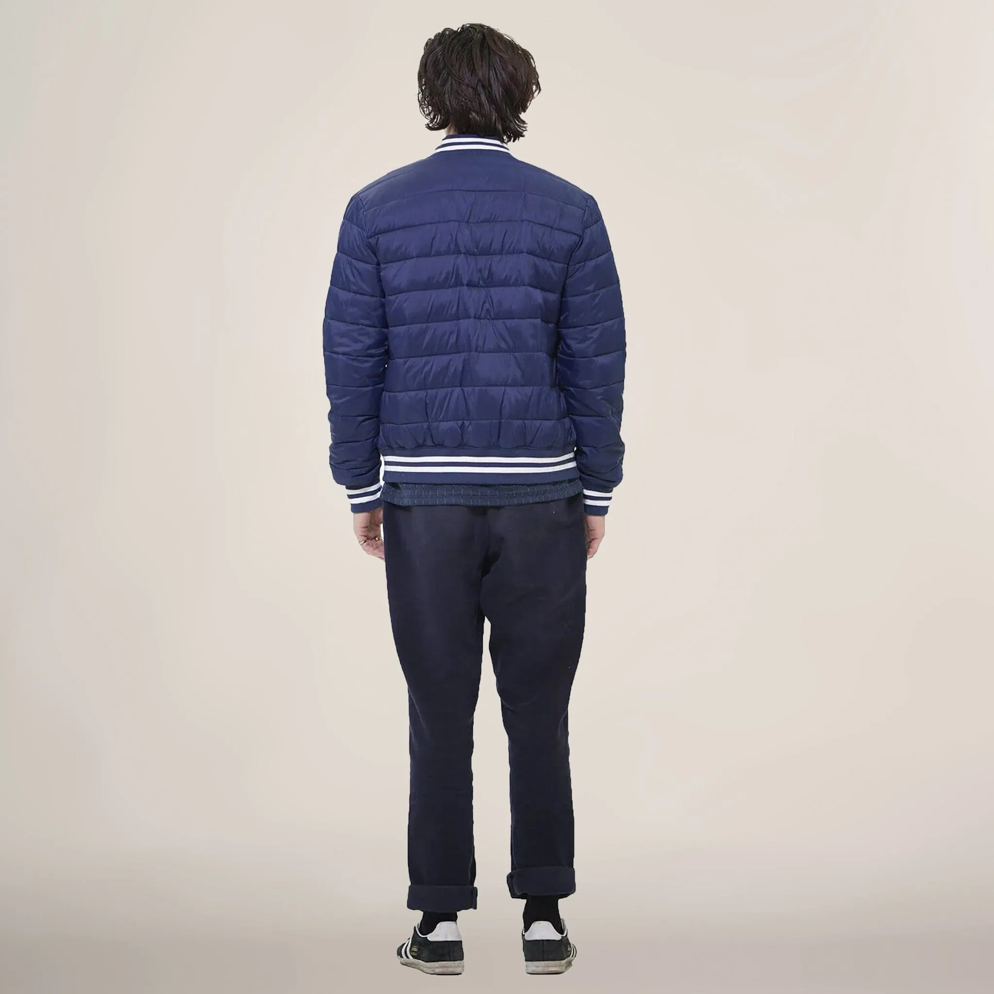 Members Only Men's Varsity Puffer Jacket