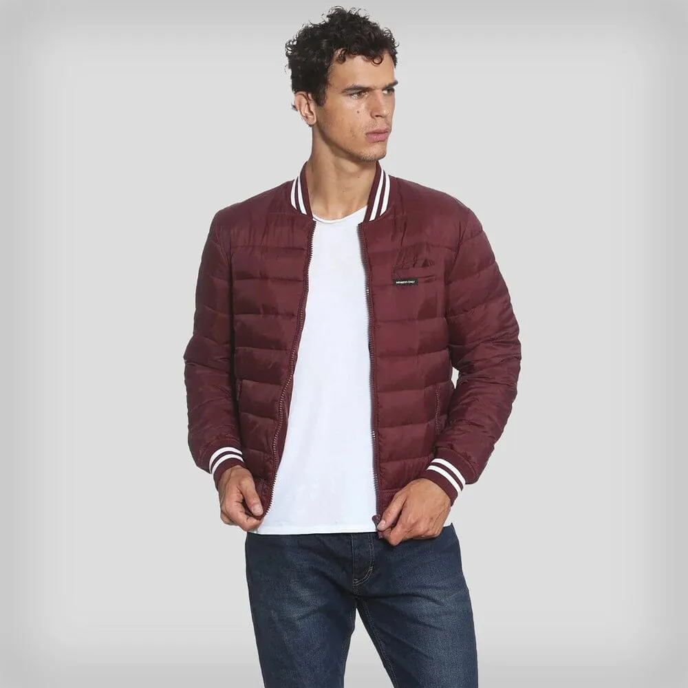 Members Only Men's Varsity Puffer Jacket