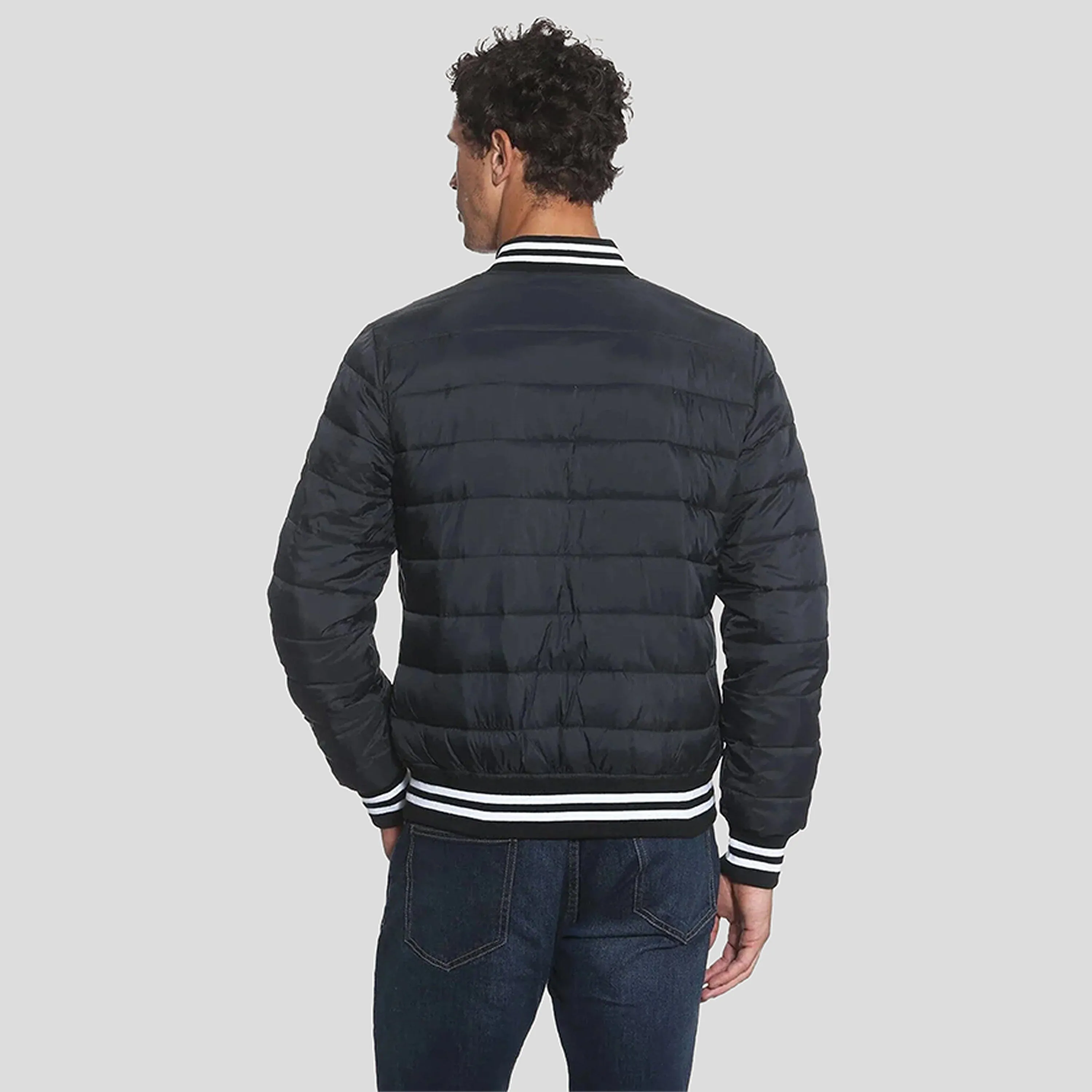 Members Only Men's Varsity Puffer Jacket